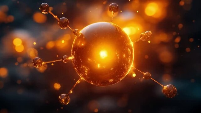 A visualization of quantum particles demonstrating superposition and entanglement.