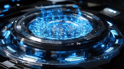 Quantum Computing Core with Glowing Entangled Particles