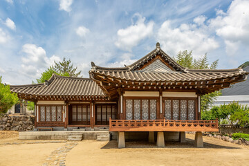 Traditional Korean Architectural Style Hanok Housing Landscape