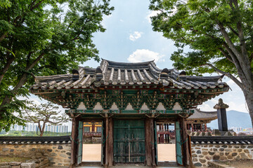 Traditional Korean Architectural Style Hanok Housing Landscape