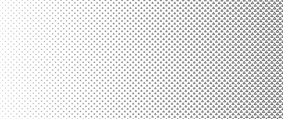 Blended  black triangle on white for pattern and background,  Abstract geometric texture collection design.