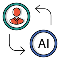 Artificial Intelligence vs Human Vector Icon Design