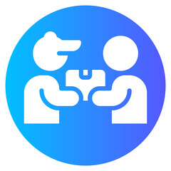 customer gradient icon