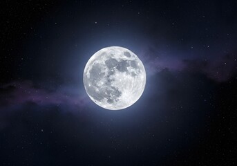 Naklejka premium Stunning Space Background with Moon & Stars - Lunar Surface, Galaxy, Celestial Night Sky Scene - Cosmic Science Fiction Art, Wallpaper, Digital Design for Phone & Desktop