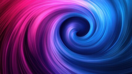 Fototapeta premium Vibrant swirling patterns in blue, purple, and pink create a dynamic abstract design with a balanced composition inspired by the golden ratio