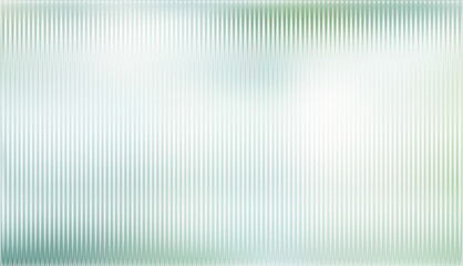 Fototapeta premium Light green and cream ribbed glass. Vector ribbed glass texture background. Mesh gradient. acrylic ribbed bath surface. Reeded glass background semitransparent overlay. Bath wall window