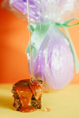 honey bread with chocolate easter egg