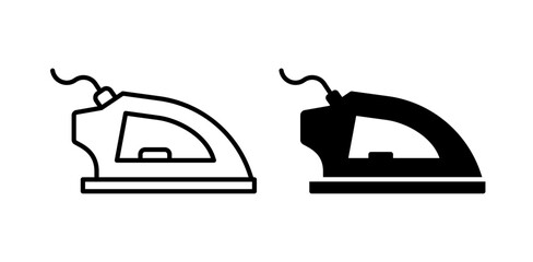 iron icon pack in flat and thin liner vectors graphic for ui designs