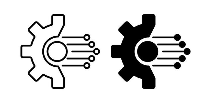 integration icon pack in flat and thin liner vectors graphic for ui designs