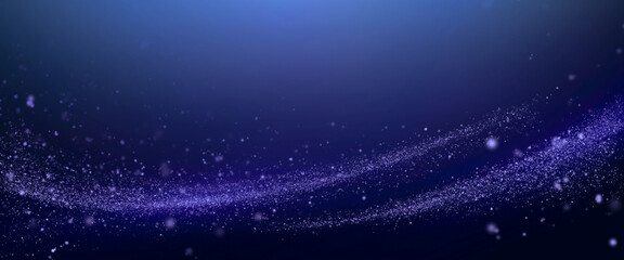 Obraz premium A Shimmering Trail of Light Particles Captures the Essence of Technological Advancement in a Universe of Endless Digital Opportunities and Exploration
