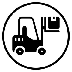 forklift glyph icon © afif