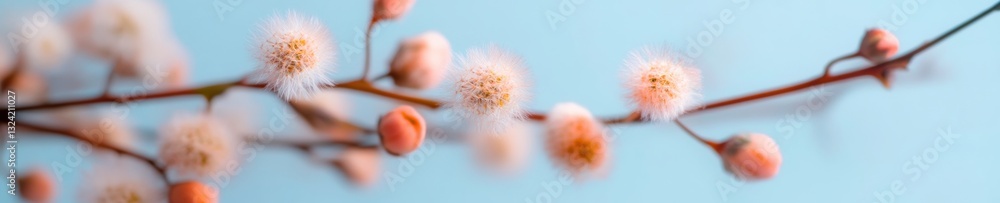 Aufkleber ethereal botanical mindfulness soft-focus dewdrop dandelion seedhead macro - serene nature wellness 