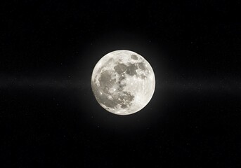 Naklejka premium Stunning Space Background with Moon & Stars - Lunar Surface, Galaxy, Celestial Night Sky Scene - Cosmic Science Fiction Art, Wallpaper, Digital Design for Phone & Desktop