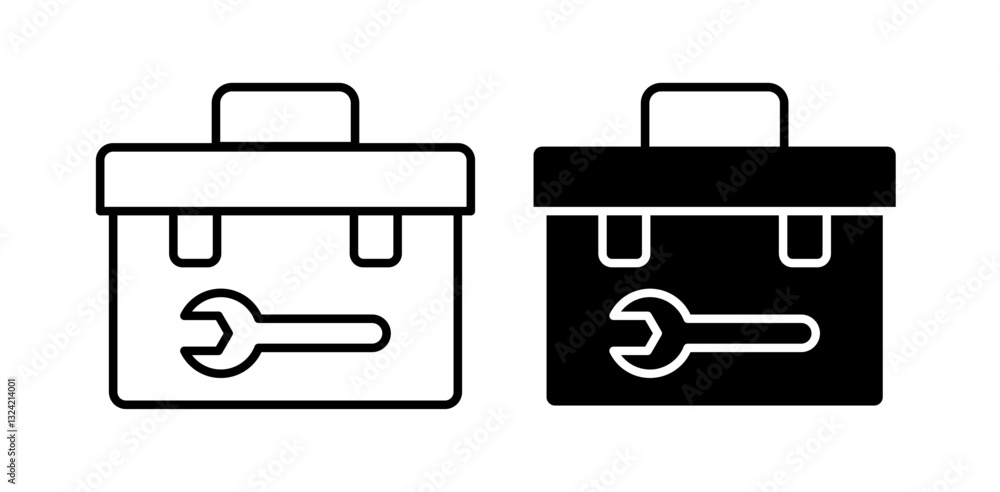 Poster toolbox icon pack in flat and thin liner vectors graphic for ui designs