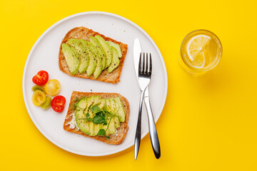 Delicious avocado toasts