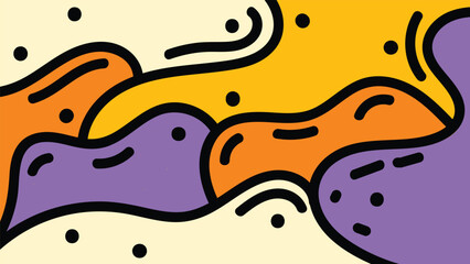 Abstract groovy background design. Vector editable file