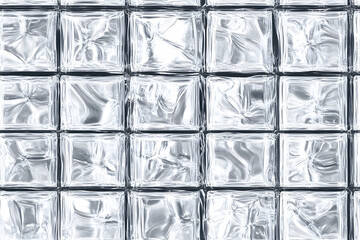Seamless pattern of glass block wall