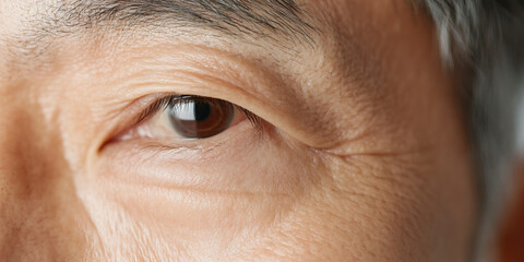 Obraz premium Close-up of Human Eye and Periorbital Skin