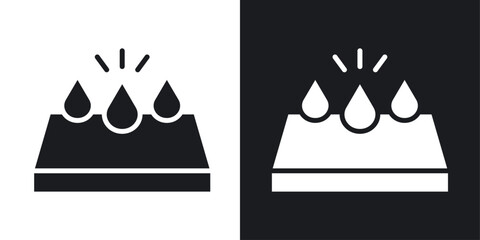 Absorption Icons vectors set for web designs in black colors