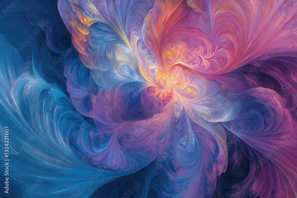Leinwandbilder colorful swirling patterns create a dynamic abstract design reflecting modern art aesthetics with ba