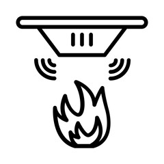 fire sensor icon