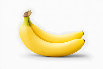 Ripe Banana isolated on white	