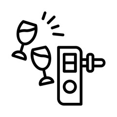 alcohol sensor icon