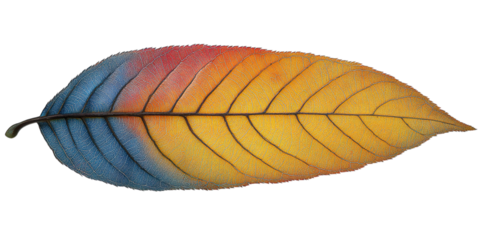 leaf on a white background