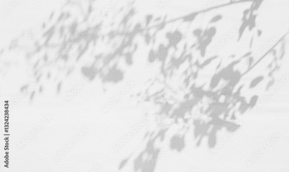 Aufkleber abstract leaf shadow and light blurred background. natural leaves tree branch shadows and sunlight d
