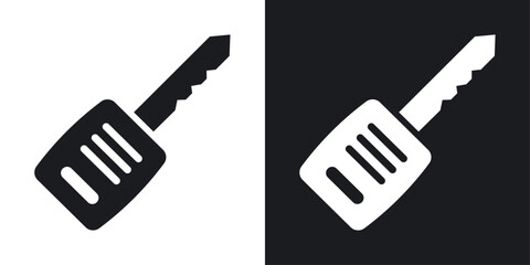 Car Key icons in flat vector style