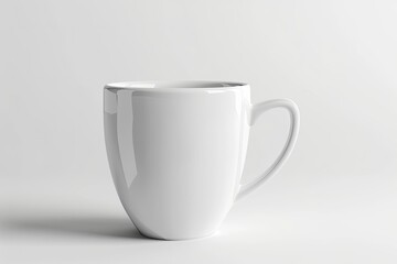 Obraz premium ultra HD visual of White mug emty blank for coffee or tea isolated on white