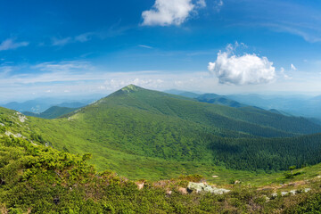 Fototapeta premium mountain landscape with blue sky