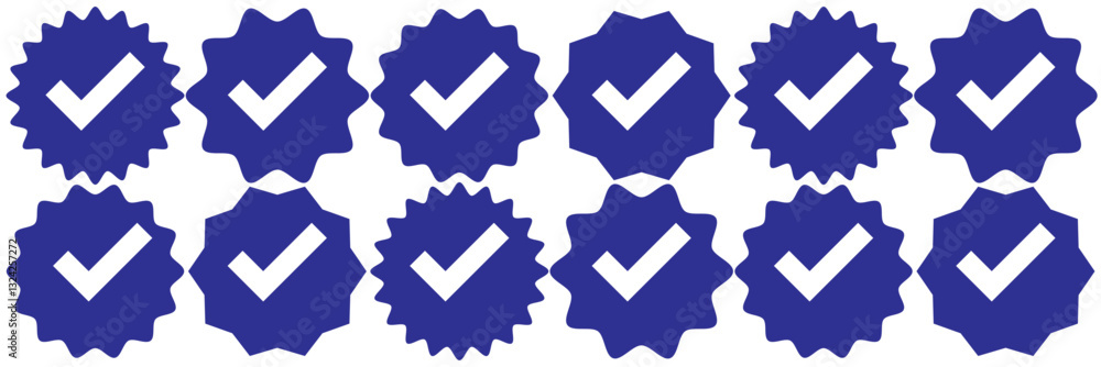 Aufkleber checkmark icon. green checkmark vector set. checked check box sign.