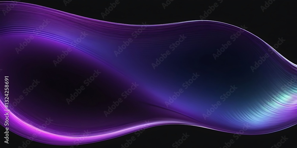 Poster abstract background with fluid colors in yellow and turquoise. abstract flowing chromatic holographi