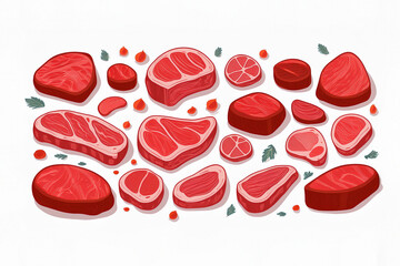 Fototapeta premium raw beef steak