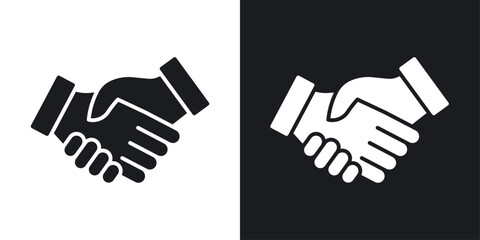 Partner icons in flat vector style