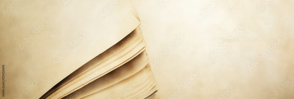 Poster elegant design featuring soft book page texture with inviting cream and brown tones for scholarly wo