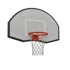 Naklejka premium Basketball Hoop Isolated on Transparent Background, Sporting Equipment
