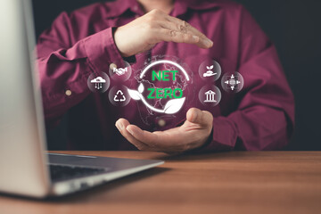 A man presents a glowing 