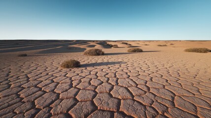 Fototapeta premium Drought-Stricken Landscapes Global Warming
