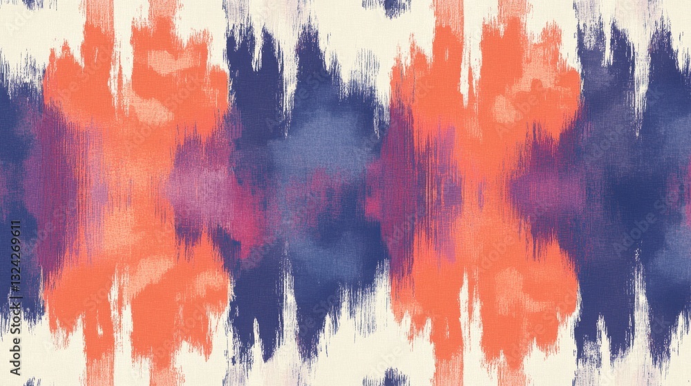 Poster vibrant abstract pattern with bold colors and textured brush strokes