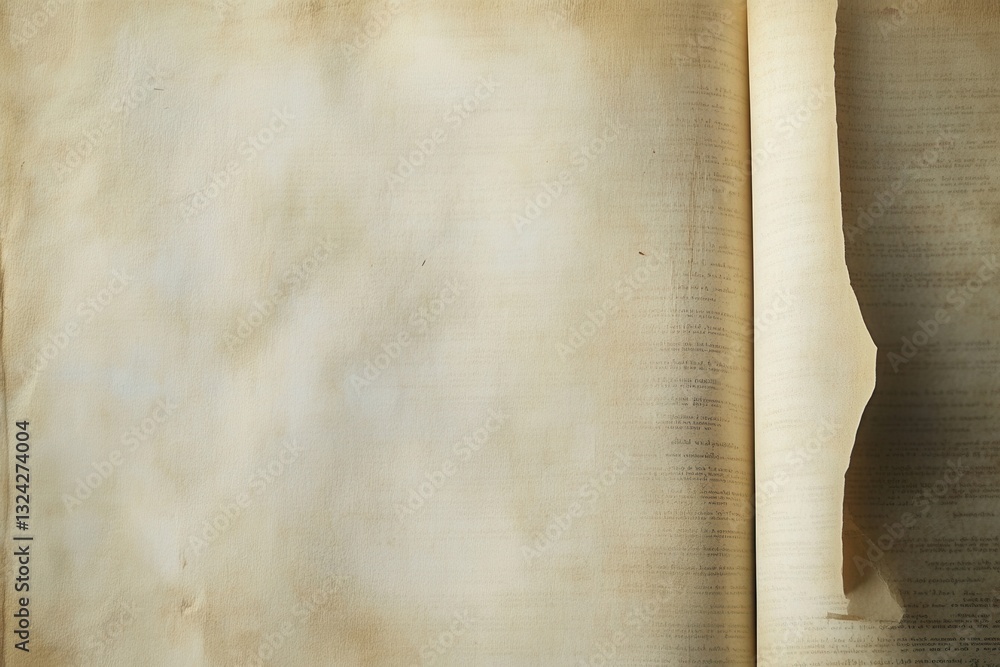 Poster elegant background with a book page texture for scholarly presentations and invitations in warm crea