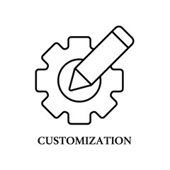 Icon a customization, isolated against a clean background.