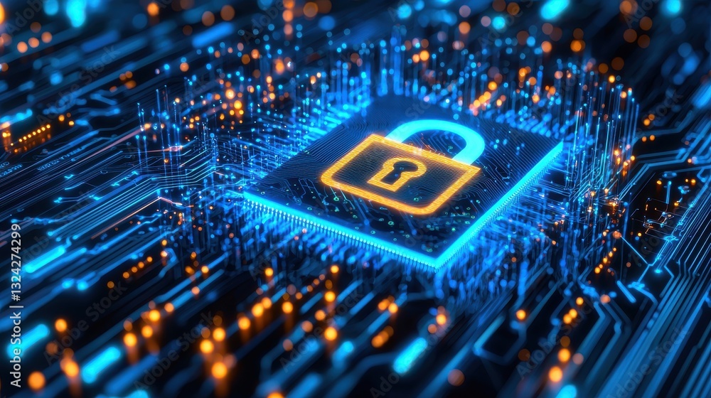 Poster digital data security and privacy protection with cutting edge cyber technology safeguarding informa