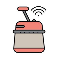 Automatic Feeding System color line icon for digital and print projects.