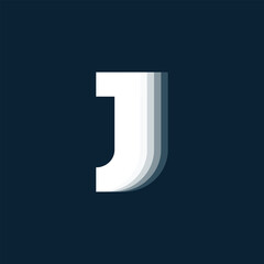 Letter J logo design for business