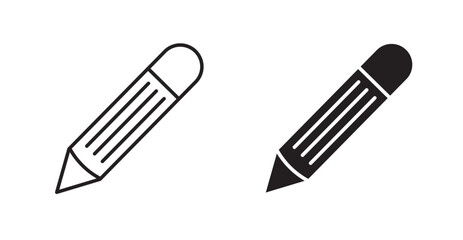 Pencil icons graphics vectors designs
