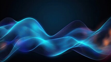 Fototapeta premium Mesmerizing Waves of Ethereal Energy A Captivating Digital Abstract Art Composition Featuring Smooth Undulating Curves Vibrant Colors and a Fluid Dynamic Motion that Evokes a Atmosphere