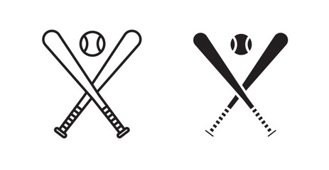 Baseball icons graphics vectors designs