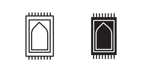 Prayer rug icons graphics vectors designs
